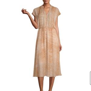 Short Sleeve Animal Print Fit & Flare Dress